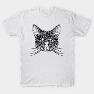 crazy cat design T-Shirt
